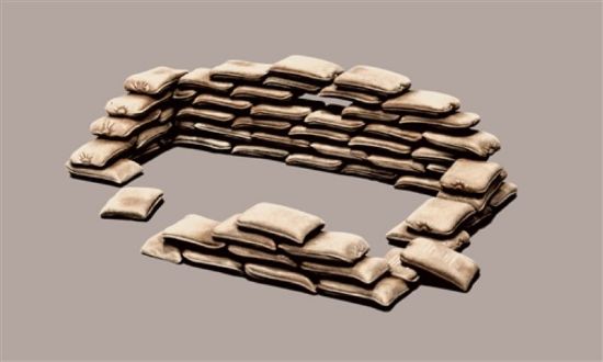 Picture of Sand Bags, 1/35 by Italeri, Model Object 406