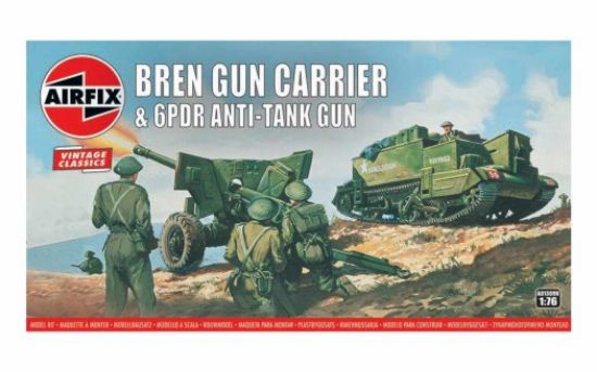 Picture of Airfix British Bren Gun Carrier and 6 PDR Anti-Tank Gun (1:76)