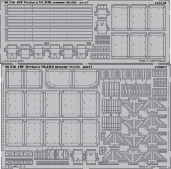 Picture of 1/35 Armor- IDF Merkava Mk III D Armor Shields for MGK