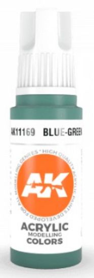 Picture of Blue Green Acrylic Paint 17ml Bottle