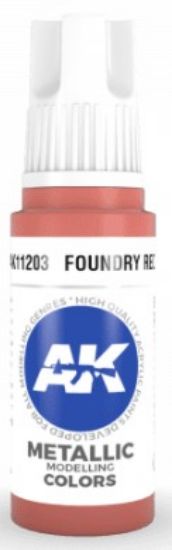 Picture of Foundry Red Metallic Acrylic Paint 17ml Bottle