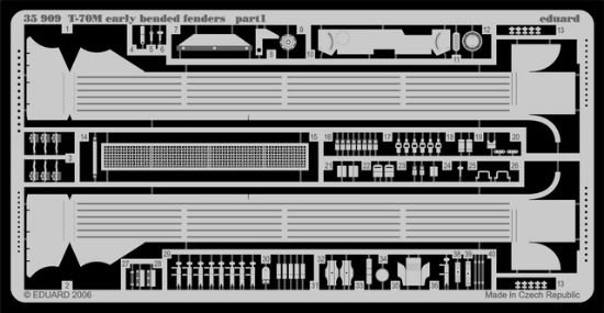 Picture of Eduard Photoetch 1:35 - T-70M Early Bended Fenders - EDP35909
