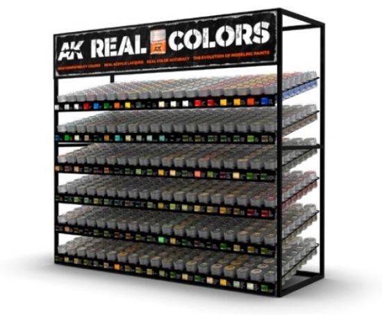 Picture of Real Colors AFV & Standard Paint Deal w/FREE Rack (6 each 114 colors: RC1 thru RC105, RC500 thru RC508)