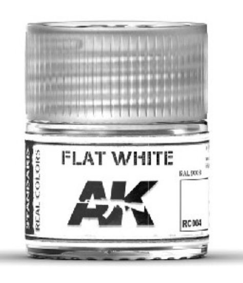 Picture of Real Colors: Flat White Acrylic Lacquer Paint 10ml Bottle