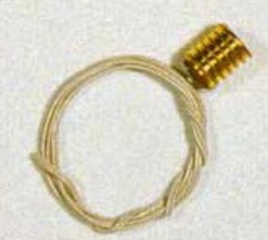 Picture of Light Socket w/Twin Strand Wire for Standard 3.5-6v & O Gauge 12v Bulbs (4/cd)