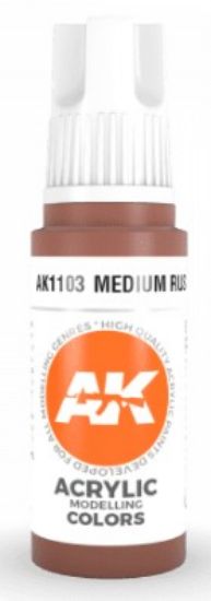 Picture of Medium Rust Acrylic Paint 17ml Bottle