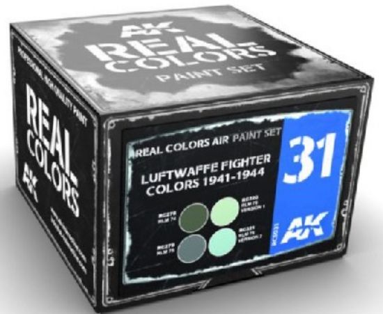 Picture of Real Colors: Luftwaffe Fighter 1941-1944 Acrylic Lacquer Paint Set (4) 10ml Bottles
