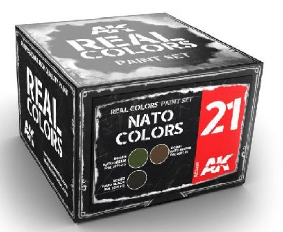 Picture of Real Colors: NATO Colors Acrylic Lacquer Paint Set (3) 10ml Bottles