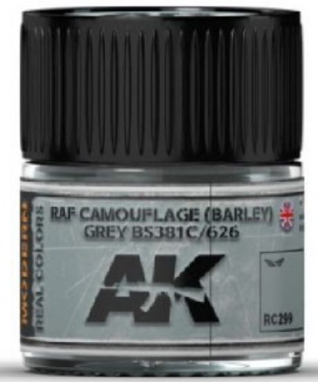 Picture of Real Colors: RAF Camouflage (Barley) Grey BS381C/626 Acrylic Lacquer Paint 10ml Bottle