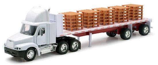 Picture of New Ray Freightliner Century with Pallets, 1:32, White