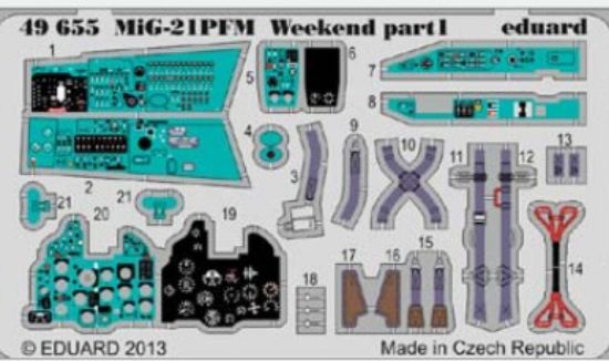 Picture of Airplane Model Kit - MIG 21 PFM Weekend eduard- 1:48 -Eduard