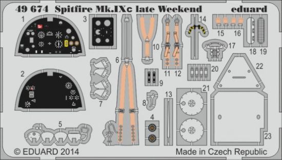 Picture of Airplane Model Kit - Spitfire Mk.IXc Late WE- 1:48 -Eduard