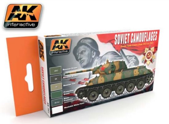 Picture of AK Interactive Soviet Camouflage Acrylic Paint -- Hobby and Model
