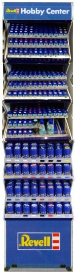 Picture of Aqua (Acrylic) Paints w/Spray Deal with Free Rack (88 colors, 32 sprays, mixing acc)