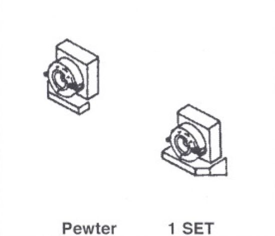 Picture of HO Ditch Lights w/Platforms & Bulbs Set