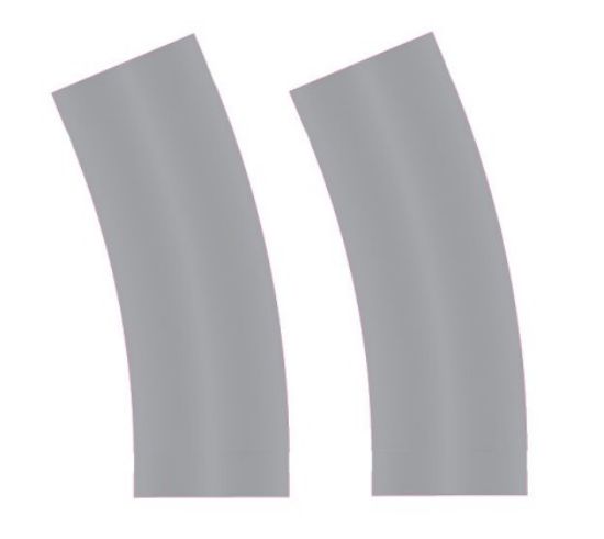 Picture of HO Easy Streets: Aged Asphalt Broad Curve Driveway No Lines Roadway (2)