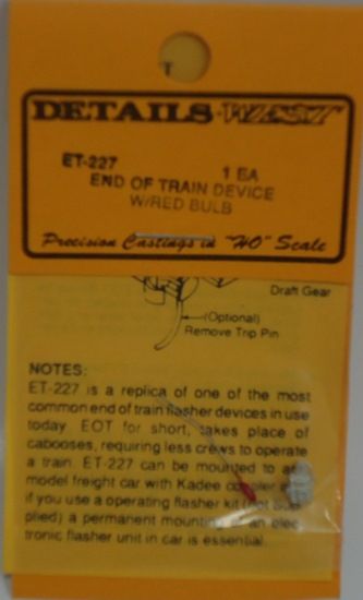 Picture of HO End of Train Device w/Red Bulb