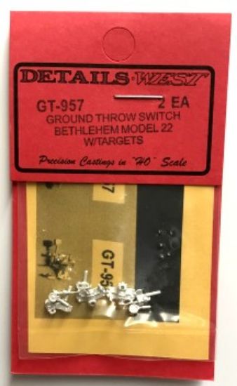 Picture of HO Ground Throw Switch Bethlehem Model 22 w/Targets (2ea)