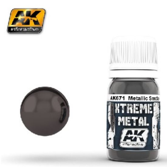 Picture of AK Interactive Xtreme Metal Smoke Metallic Paint 30ml Bottle --