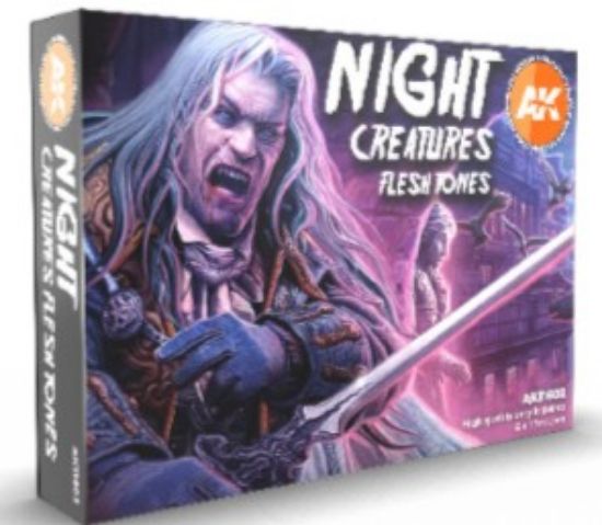 Picture of Night Creatures Flesh Tones Acrylic Paint Set (6 Colors) 17ml Bottles