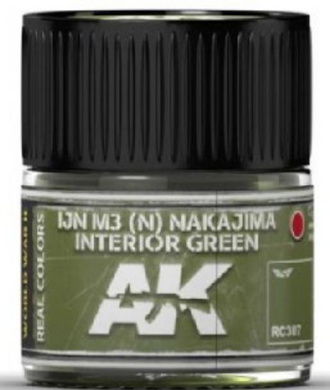 Picture of Real Colors: IJN M3 (N) Nakajima Interior Green Acrylic Lacquer Paint 10ml Bottle