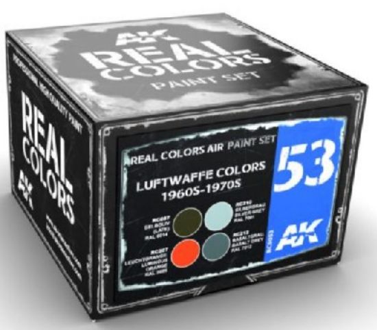 Picture of Real Colors: Luftwaffe 1960s-1970s Acrylic Lacquer Paint Set (4) 10ml Bottles