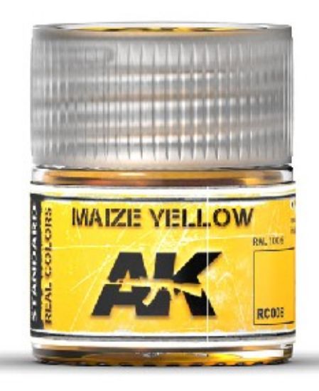 Picture of Real Colors: Maize Yellow Acrylic Lacquer Paint 10ml Bottle
