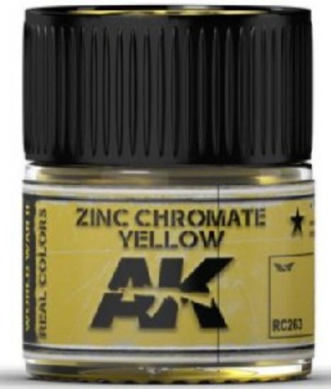 Picture of Real Colors: Zinc Chromate Yellow Acrylic Lacquer Paint 10ml Bottle