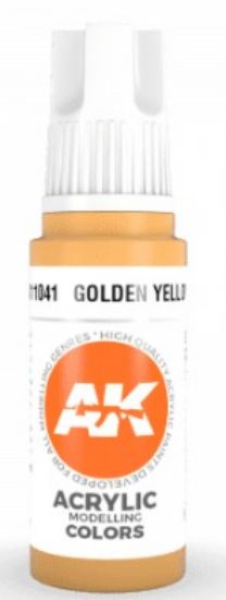 Picture of Golden Yellow Acrylic Paint 17ml Bottle