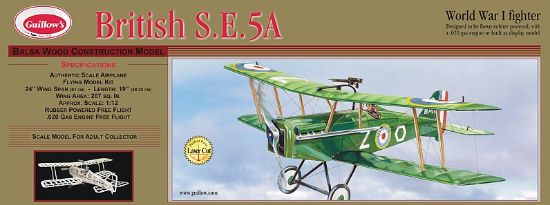 Picture of Guillow 202 British Se 5A Laser Cut