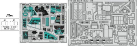 Picture of 1/48 Aircraft- Mi24P Interior for ZVE (Painted)