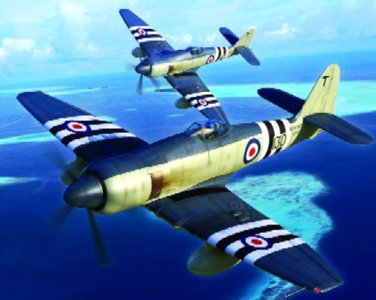 Picture of Hawker Sea Fury Fb.II, 1/48 by Trumpeter, Model Airplane