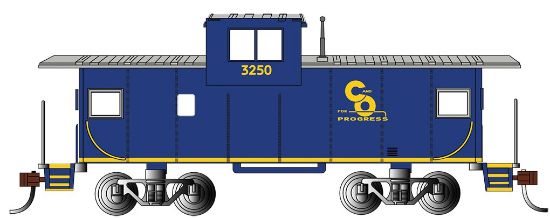 Picture of HO 36' Wide Vision Caboose Chesapeake & Ohio #3260