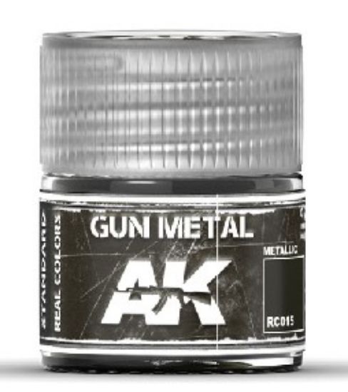 Picture of Real Colors: Gun Metal Acrylic Lacquer Paint 10ml Bottle