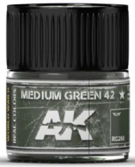 Picture of Real Colors: Medium Green 42 Acrylic Lacquer Paint 10ml Bottle