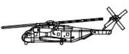 Picture of Trumpeter 3460 CH-53E Super Stallion Helicopter Set for 1/700 Scale Model Ships