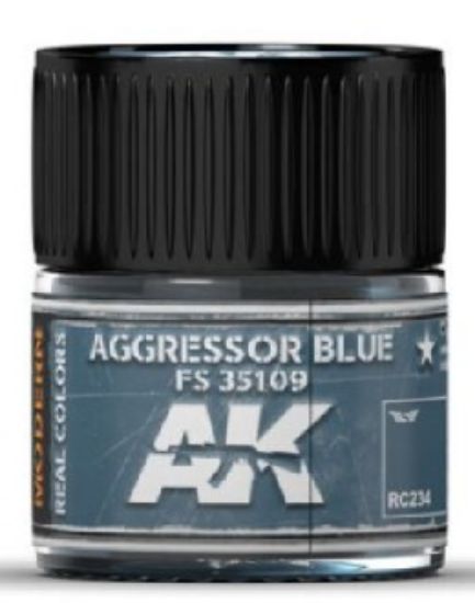 Picture of Real Colors: Aggressor Blue FS35109 Acrylic Lacquer Paint 10ml Bottle
