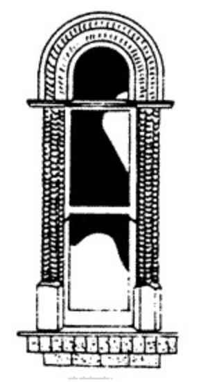 Picture of HO Curved Arched Short 3-Lite Window (Metal Casting) (3) (D)