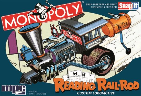 Picture of 1/25 Monopoly Reading Custom Locomotive Rail-Rod (Snap)