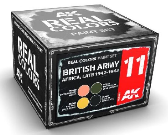 Picture of Real Colors: British Army Africa Late 1942-1943 Acrylic Lacquer Paint Set (4) 10ml Bottles