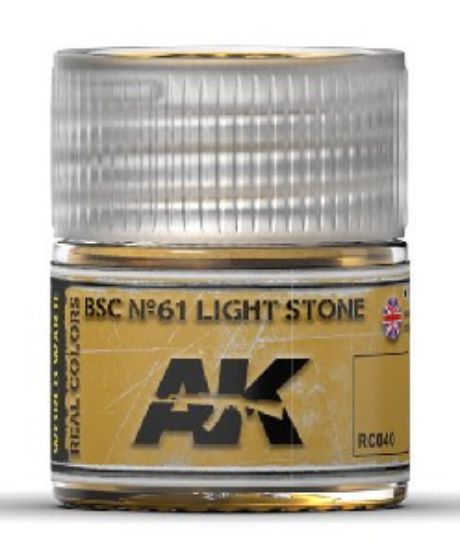 Picture of Real Colors: BSC NÂº61 Light Stone Acrylic Lacquer Paint 10ml Bottle