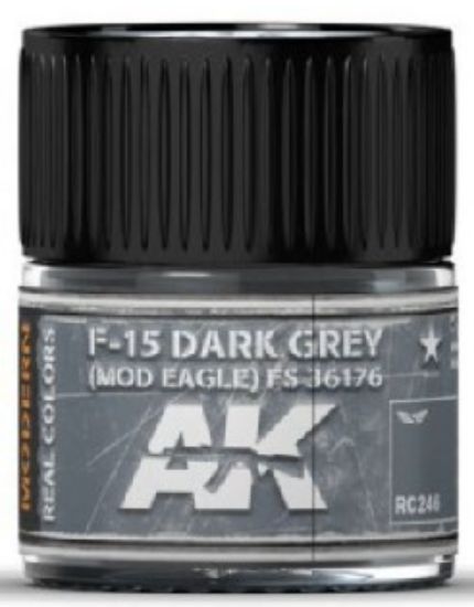Picture of Real Colors: F15 Dark Grey (Mod Eagle) FS36176 Acrylic Lacquer Paint 10ml Bottle