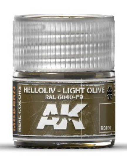 Picture of Real Colors: Light Olive RAL6040 F9 Acrylic Lacquer Paint 10ml Bottle