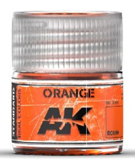 Picture of Real Colors: Orange Acrylic Lacquer Paint 10ml Bottle
