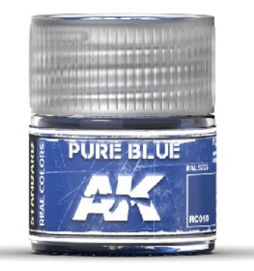 Picture of Real Colors: Pure Blue Acrylic Lacquer Paint 10ml Bottle