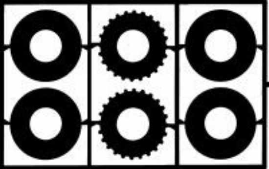 Picture of Detail Master Vented Disc Brakes 11'' Solid -- Plastic Model Vehicle