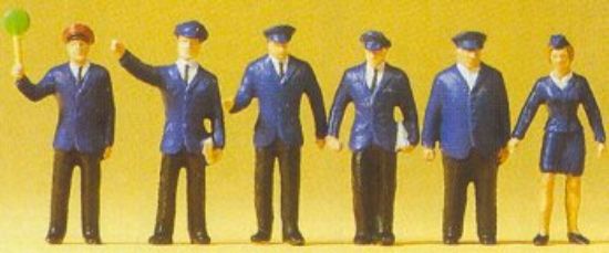 Picture of Preiser KG Railroad PERSONNEL -- Station PERSONNEL - HO-Scale (6)