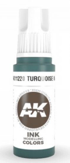 Picture of Turquoise Ink Acrylic Paint 17ml Bottle