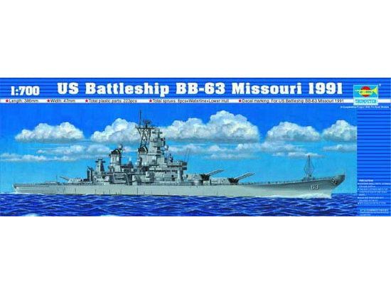 Picture of U.S. Battleship BB-63 Missouri Trumpeter Model Kit Brand New 