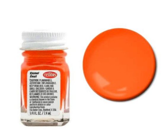 Picture of 1/4oz. Bottle Finishing Enamel Fluorescent Orange (6/Bx)